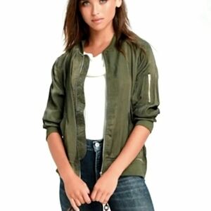 SANCTUARY Olive Green Bomber Jacket